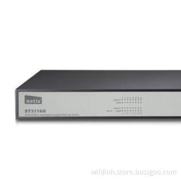 CE Gigabit Ethernet Switches 1000Mbps 16 Port 110V / 220V